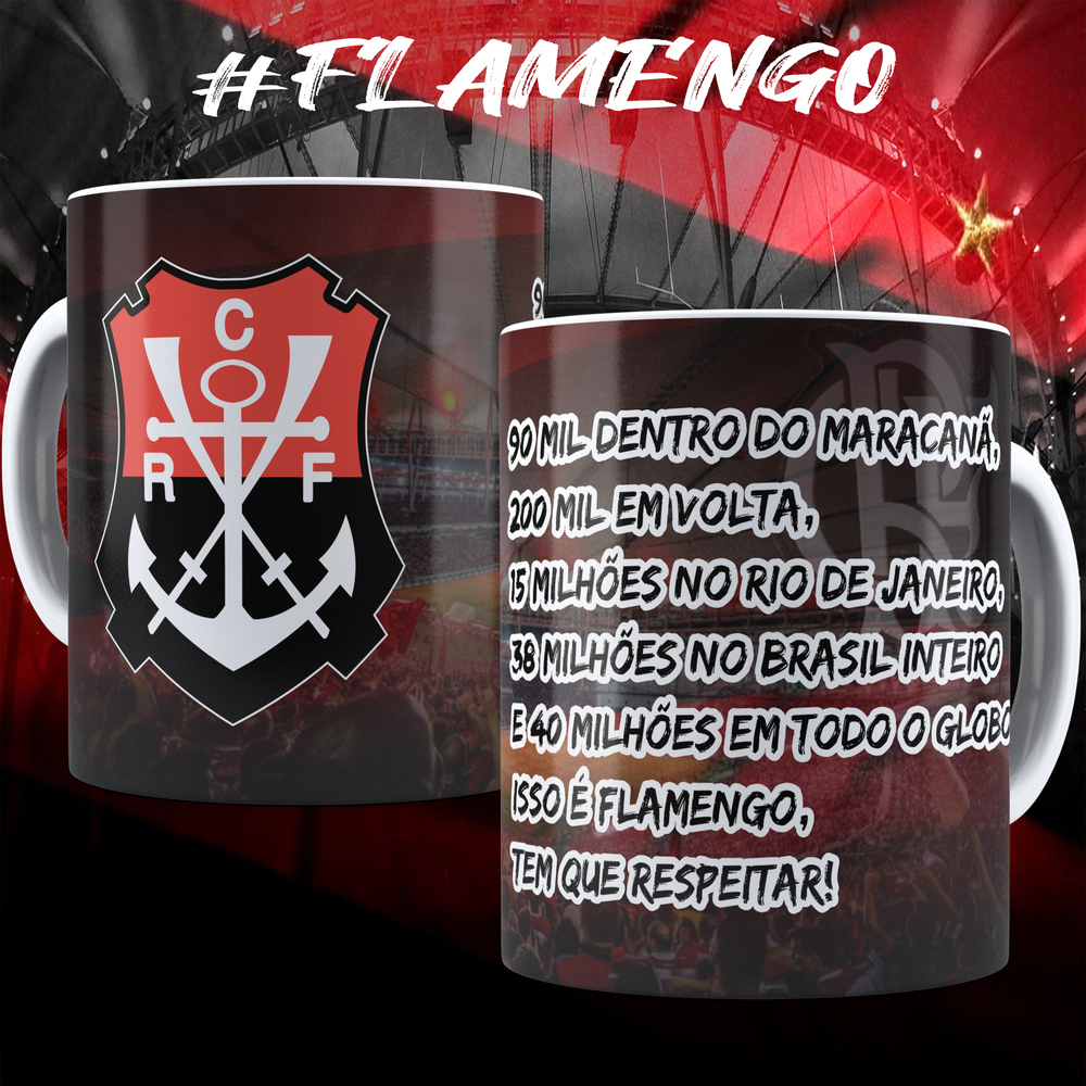 Kit Digital Time de Futebol Flamengo - Arte Digital - By Pizinha